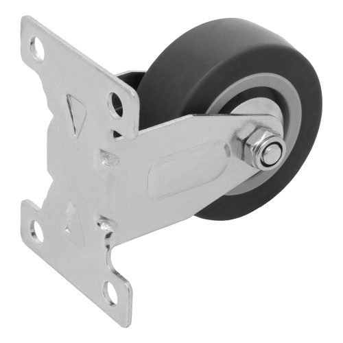 Колесо неповоротное D 50 мм, крепление  платформенное Сибртех по ценам производителя в Воронеже с доставкой по всей России