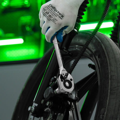 Ключ-трещотка 1/2", 45 зубьев, цельнометаллический, с быстрым сбросом, CrV, хром Сибртех по ценам производителя в Воронеже с доставкой по всей России