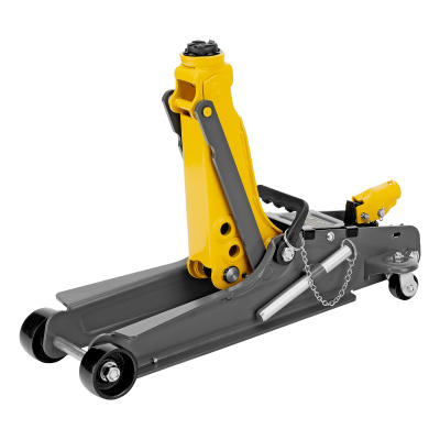 Домкрат гидравлический подкатной с фиксатором, 2,5 т, 85-385 мм Denzel по ценам производителя в Воронеже с доставкой по всей России