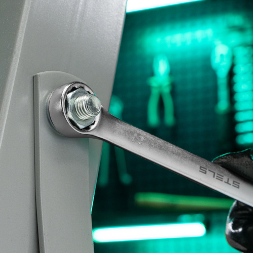 Ключ комбинированный, 23 мм, CrV, матовый хром Stels по ценам производителя в Воронеже с доставкой по всей России