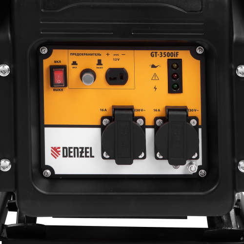 Генератор инверторный GT-3500iF, 3.5 кВт, 230 В, бак 5 л, открытый корпус, ручной старт Denzel по ценам производителя в Воронеже с доставкой по всей России