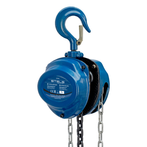 Таль цепная, 1 т, h подъема 2.5 м, расстояние между крюками 350 мм Stels по ценам производителя в Воронеже с доставкой по всей России