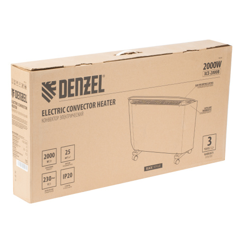 Конвектор электрический XCE-2000 B, 230 В, 2000 Вт, X-образный нагреватель Denzel по ценам производителя в Воронеже с доставкой по всей России