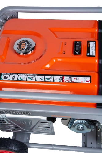 Генератор бензиновый 5,0 кВт 220В 27 л с электростартером и колесами TOR KM6500H по ценам производителя в Воронеже с доставкой по всей России