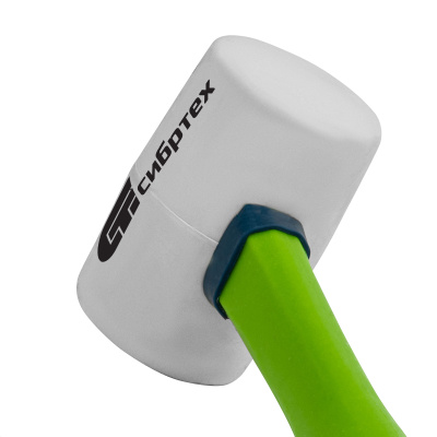 Киянка резиновая, 225 г, белая резина, фибергласовая рукоятка Сибртех по ценам производителя в Воронеже с доставкой по всей России