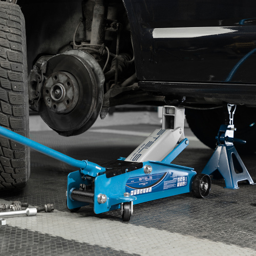 Домкрат гидравлический подкатной, высокий подъем, 3т, SUV, 190-535 мм, в кейсе Stels по ценам производителя в Воронеже с доставкой по всей России