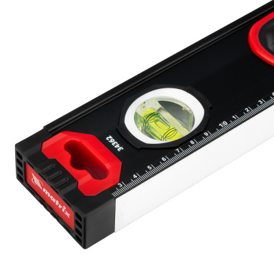 Уровень алюминиевый, усиленный, фрезерованный, 3 глазка, двухкомпонентные рукоятки, 800 мм Matrix по ценам производителя в Воронеже с доставкой по всей России