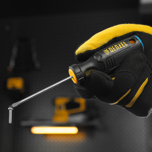 Отвертка, SL3х75 мм, S2, 3к рукоятка Denzel по ценам производителя в Воронеже с доставкой по всей России