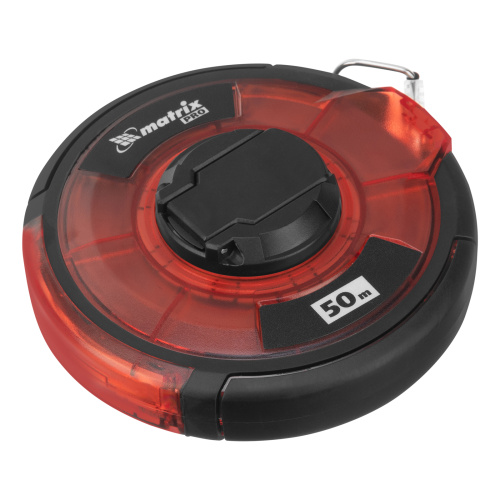 Рулетка геодезическая 50 м х 12,5 мм, закрытый корпус, стальная лента, односторонняя шкала, Pro Matrix по ценам производителя в Воронеже с доставкой по всей России