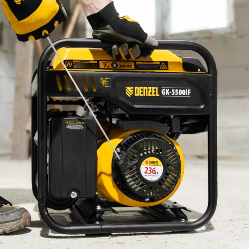 Генератор инверторный GK-5500iF, 5,5 кВт, 230 В, ручной старт DENZEL по ценам производителя в Воронеже с доставкой по всей России