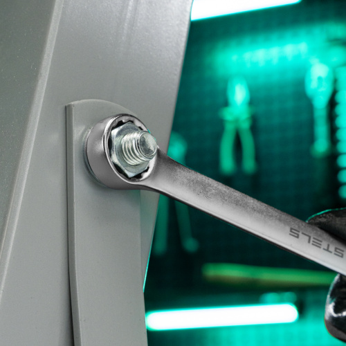 Ключ комбинированный, 21 мм, CrV, матовый хром Stels по ценам производителя в Воронеже с доставкой по всей России