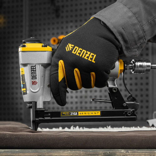 Степлер пневматический PS8016 для прямоугольных скоб 21GA от 6 до 16 мм Denzel по ценам производителя в Воронеже с доставкой по всей России