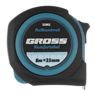 Рулетка Komfortabel 8 м х 25 мм,обрезиненный корпус Gross по ценам производителя в Воронеже с доставкой по всей России