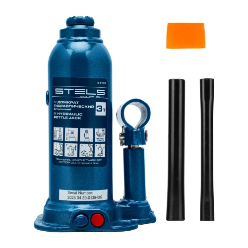 Домкрат гидравлический бутылочный, 3 т, h подъема 188-363 мм Stels по ценам производителя в Воронеже с доставкой по всей России