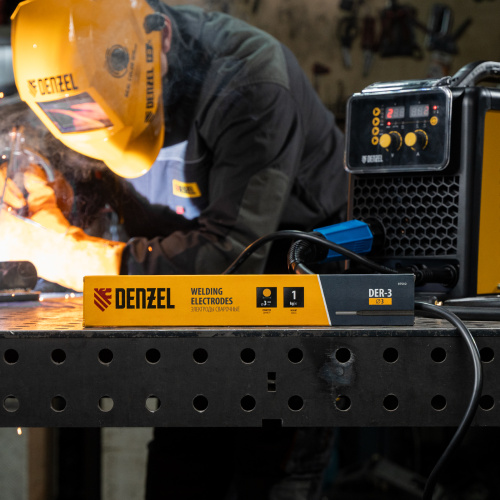 Электроды DER-3, диам. 3 мм, 1 кг, рутиловое покрытие Denzel по ценам производителя в Воронеже с доставкой по всей России
