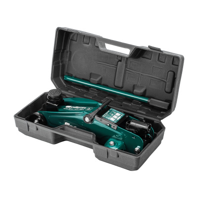 Домкрат гидравлический подкатной, 2 т, 127-330 мм, в пласт. кейсе Сибртех по ценам производителя в Воронеже с доставкой по всей России