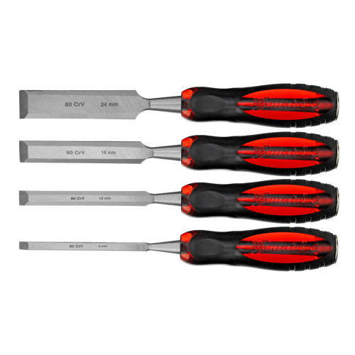 Набор долот-стамесок плоских "Тигровый глаз", 4 шт, 6-12-18-24 мм Matrix по ценам производителя в Воронеже с доставкой по всей России