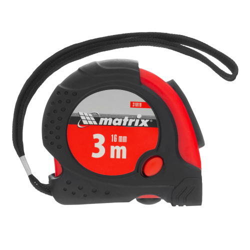 Рулетка Status Magnet fixation,3 м х 16 мм,обрезиненный корпус,зацеп с магнитом Matrix по ценам производителя в Воронеже с доставкой по всей России