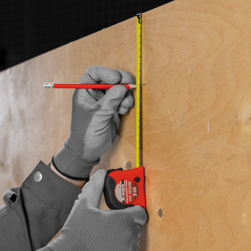 Рулетка Double fixation,3 м х 16 мм,обрезиненный корпус,двойная плавная фиксация Matrix по ценам производителя в Воронеже с доставкой по всей России