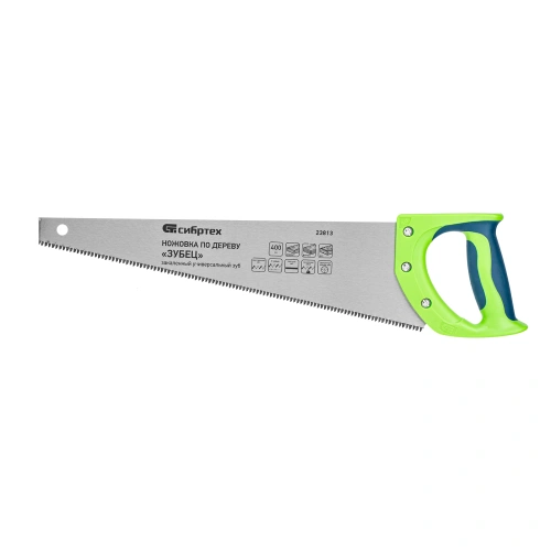 Ножовка по дереву "Зубец", 400 мм, 7-8 TPI, каленый зуб 3D, двухкомпонентная рукоятка Сибртех по ценам производителя в Воронеже с доставкой по всей России