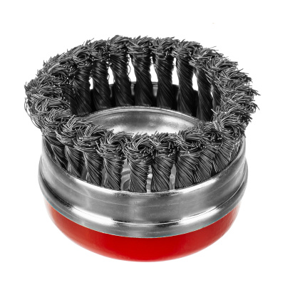 Щетка для УШМ Heavy Duty, 100 мм, М14, "чашка", крученая проволока 0.5 мм Matrix по ценам производителя в Воронеже с доставкой по всей России