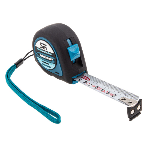 Рулетка "Ergonomisch",5 м x 25 мм,магнитный обрезиненный зацеп Gross по ценам производителя в Воронеже с доставкой по всей России