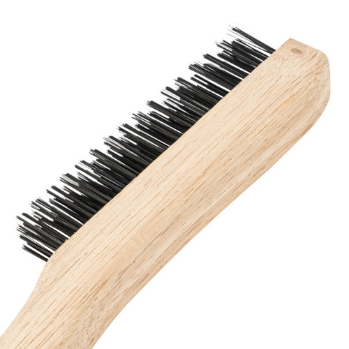 Щетка зачистная четырехрядная, закаленная прямая проволока с деревянной ручкой Сибртех по ценам производителя в Воронеже с доставкой по всей России