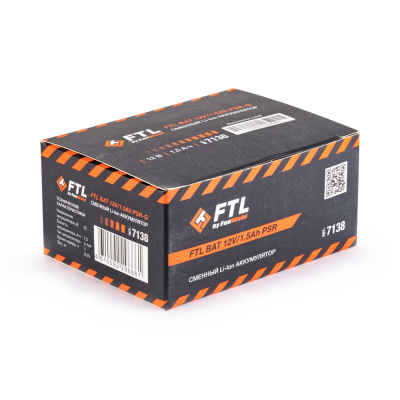 Сменный Li-Ion аккумулятор FTL BAT 12V/1.5Ah PSR купить в Москве с доставкой по всей России | ProtosMarket.ru