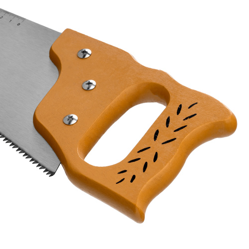 Ножовка по дереву, 500 мм, 7-8 TPI, каленый зуб, линейка, деревянная рукоятка Sparta по ценам производителя в Воронеже с доставкой по всей России