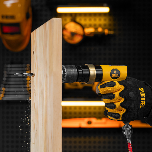 Пневматическая дрель PD500, 500 об/мин, 114 л/мин, 13 мм Denzel по ценам производителя в Воронеже с доставкой по всей России