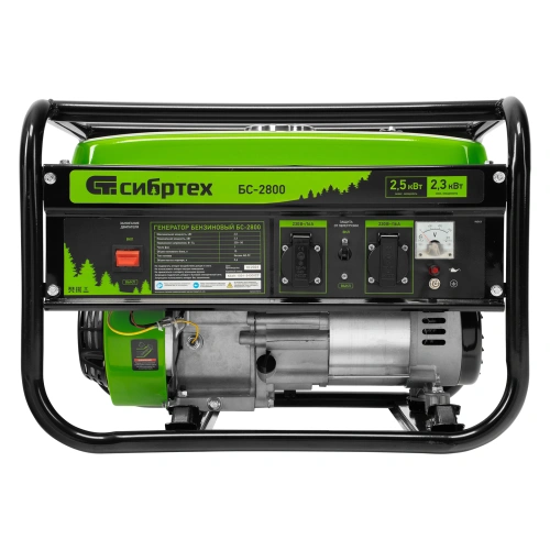Генератор бензиновый БС-2800, 2.5 кВт, 230В, четырехтактный, 15 л, ручной стартер Сибртех по ценам производителя в Воронеже с доставкой по всей России