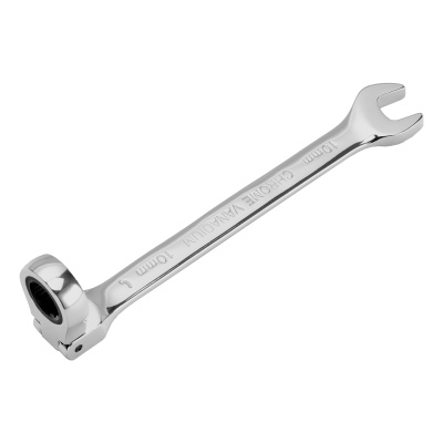 Ключ комбинированный трещоточный, 10 мм, CrV, шарнирный, зеркальный хром Matrix Professional по ценам производителя в Воронеже с доставкой по всей России