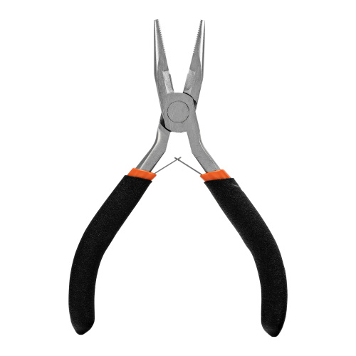 Длинногубцы прямые Mini, 130 мм, никелированные, авторазжим Sparta по ценам производителя в Воронеже с доставкой по всей России