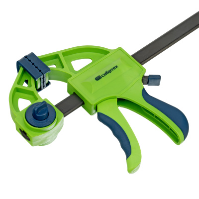 Струбцина F-образная, быстрозажимная, 300 х 70 х 540 мм, пластиковый корпус, фиксатор, двухкомпонентная рукоятка Сибртех по ценам производителя в Воронеже с доставкой по всей России