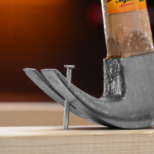 Молоток-гвоздодер, 225 г, боек 22 мм, деревянная рукоятка Sparta по ценам производителя в Воронеже с доставкой по всей России