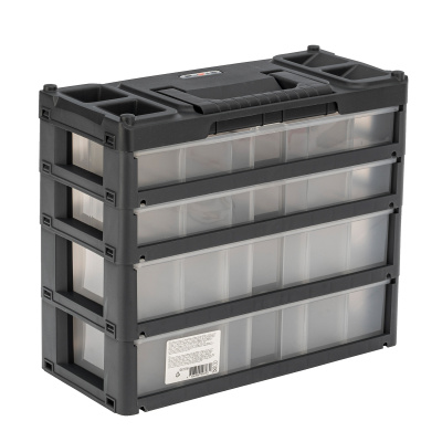 Органайзер для хранения с выдвижными лотками 310х150х260мм, 4 секции, пластик Stels по ценам производителя в Воронеже с доставкой по всей России