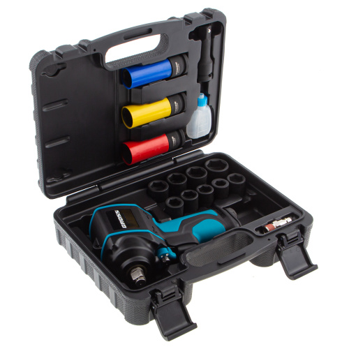 Гайковерт пневматический ударный G985K2, 1/2, 610Нм 9000 об/мин, с набором 17 предметов Gross по ценам производителя в Воронеже с доставкой по всей России