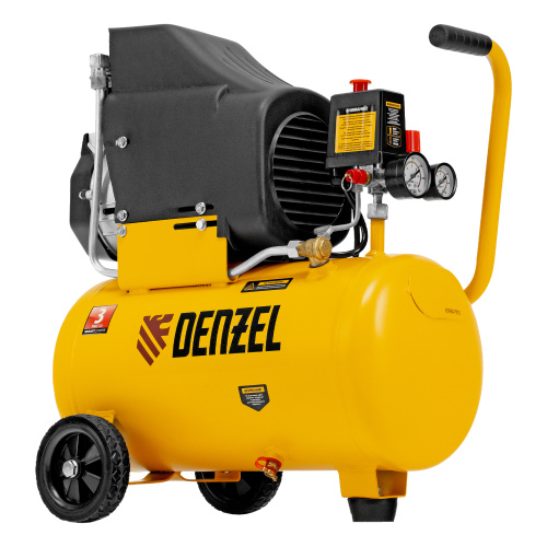 Компрессор воздушный DLC1300/24 безмасляный 1.3 кВт, 24 литра, 206 л/мин Denzel по ценам производителя в Воронеже с доставкой по всей России