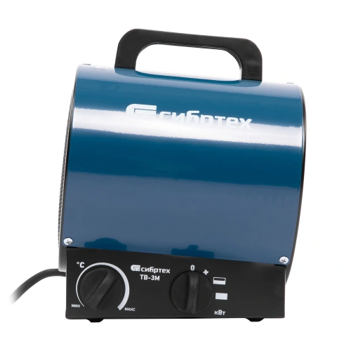 Тепловая пушка ТВ-3М (тепловентилятор), 230 В, 3 режима: вентилятор/1500 Вт /3000 Вт Сибртех по ценам производителя в Воронеже с доставкой по всей России