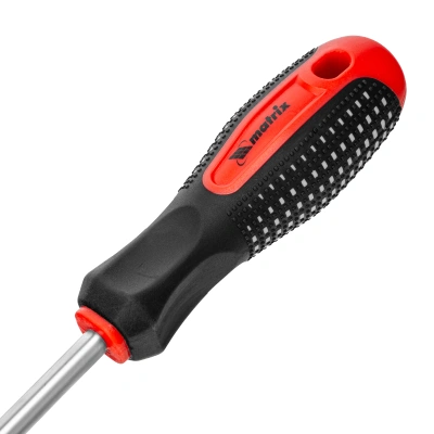 Отвертка Fusion, SL8 х 200 мм, CrV, трехкомпонентная рукоятка "Anti slip" Matrix по ценам производителя в Воронеже с доставкой по всей России