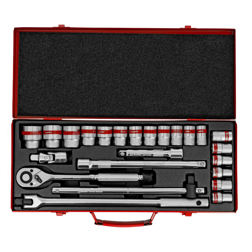 Набор торцевых головок с трещоткой 1/2", 24 предмета Matrix по ценам производителя в Воронеже с доставкой по всей России