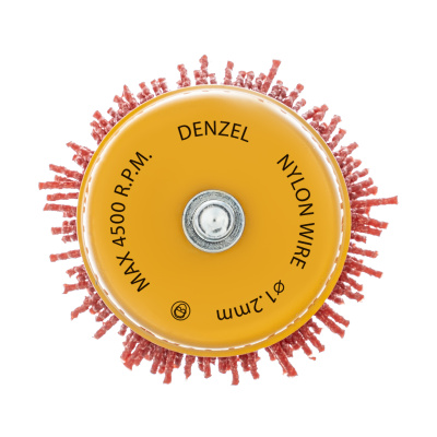 Щетка для дрели, 65 мм, Чашка, со шпилькой, нейлоновая щетина Denzel по ценам производителя в Воронеже с доставкой по всей России