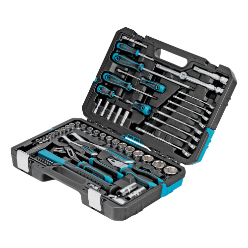 Набор инструментов, 1/4", 1/2", CrV, 120 зубьев, 76 предметов Gross по ценам производителя в Воронеже с доставкой по всей России