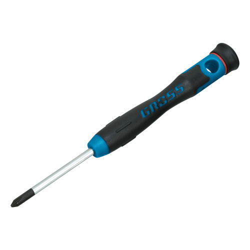 Набор отверток для точной механики, CrMo, двухкомпонентные рукоятки, 6 шт, пластиковый бокс Gross по ценам производителя в Воронеже с доставкой по всей России