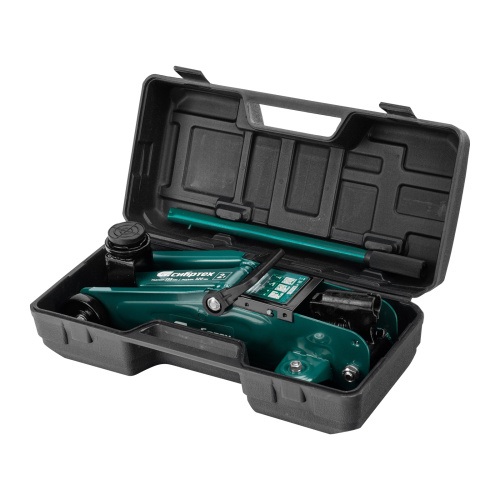 Домкрат гидравлический подкатной, 2 т, 135-320 мм, в пласт. кейсе Сибртех по ценам производителя в Воронеже с доставкой по всей России