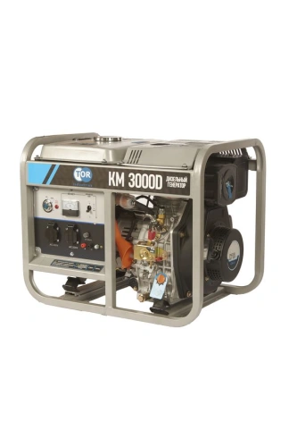 Генератор дизельный 2,8 кВт 220В 15 л с электростартером TOR KM3000D по ценам производителя в Воронеже с доставкой по всей России
