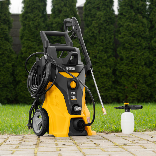 Моечная машина высокого давления R-180i, 2400 Вт, 180 бар, 7.5 л/мин, асинхронный двигатель Denzel по ценам производителя в Воронеже с доставкой по всей России