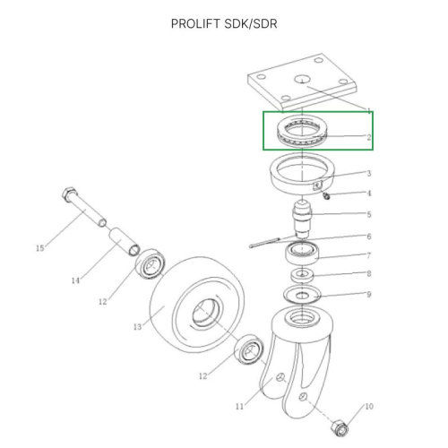 Опорный подшипник для штабелеров SDR/SDK1645, 1656 (260*180*27 мм) по ценам производителя в Воронеже с доставкой по всей России
