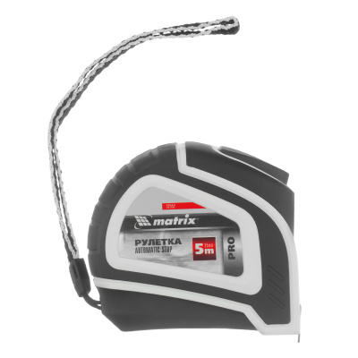 Рулетка Autostop,5 м х 25 мм,двухкомпонентный корпус,автоматическая фиксация,Pro Matrix по ценам производителя в Воронеже с доставкой по всей России