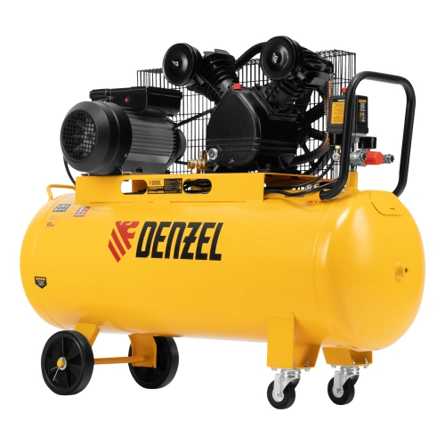 Компрессор воздушный BCV2200/100, ременный привод, 2.2 кВт, 100 литров, 370 л/мин Denzel по ценам производителя в Воронеже с доставкой по всей России